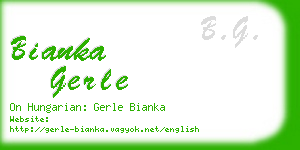 bianka gerle business card
